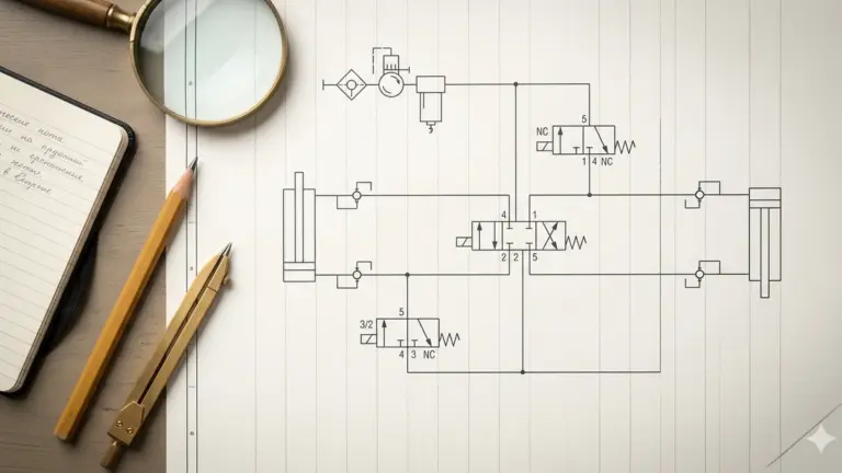 ISO 1219 — чтение пневмосхем, рабочий стол инженера