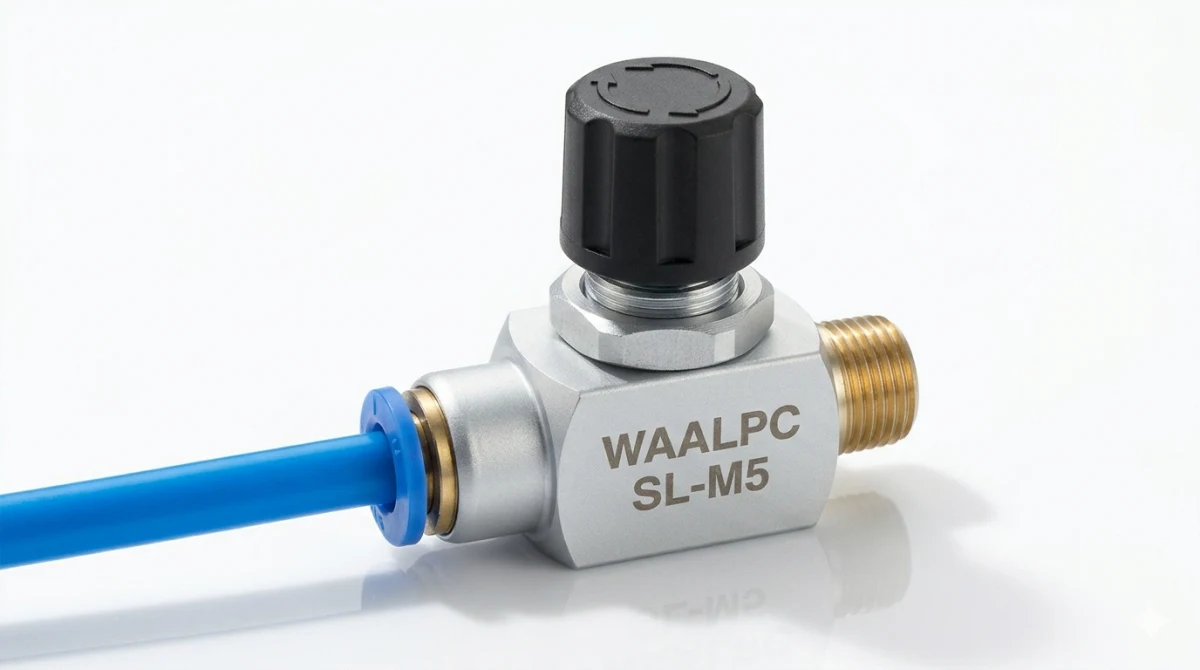 Дроссель с обратным клапаном Waalpc серия SL — speed controller для пневмоцилиндра