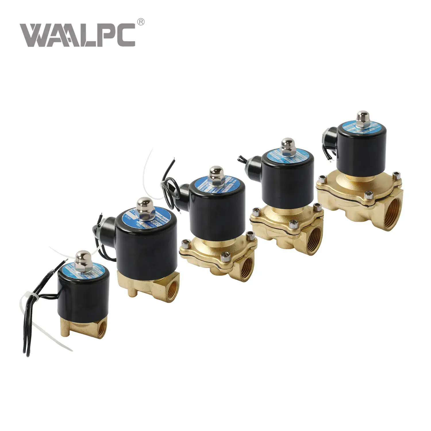WAALPC 2W — все 7 размеров клапанов соленоидных от G1/4 до G2 в наличии