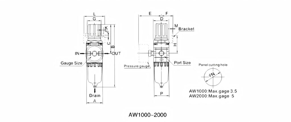 lib-mic-AW2000-02J-A-1-Filter-Pressure-Regulating-Valve-Long-Life-Filter-