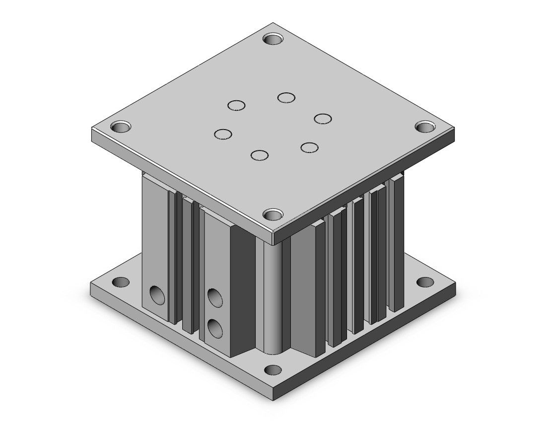 Пневмоцилиндр MGF-80-100, Ø80, ход 100 мм