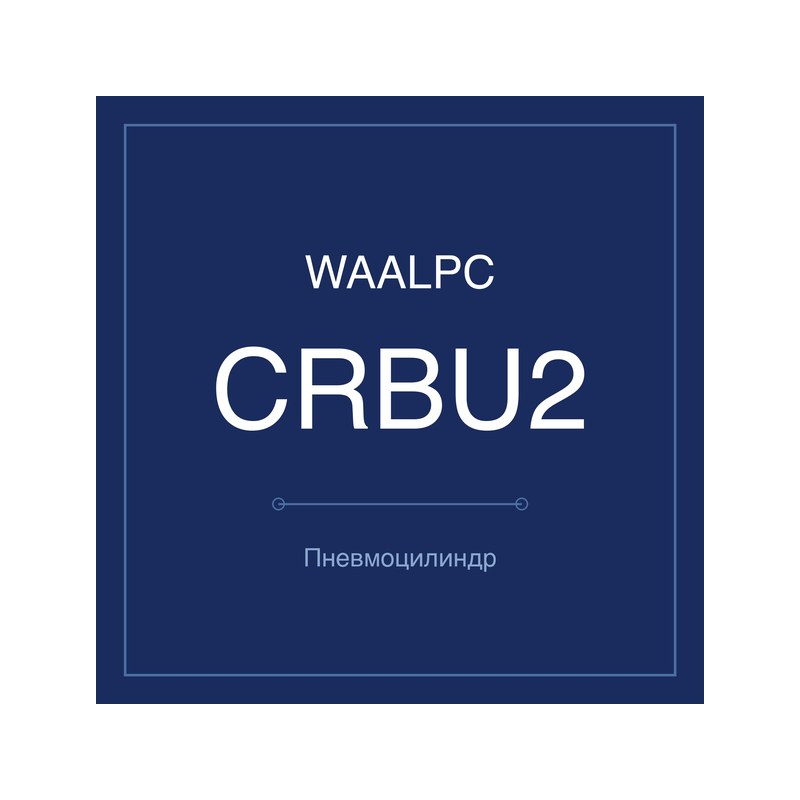 Поворотный пневмопривод CRBU2 WAALPC CRBU2W-10