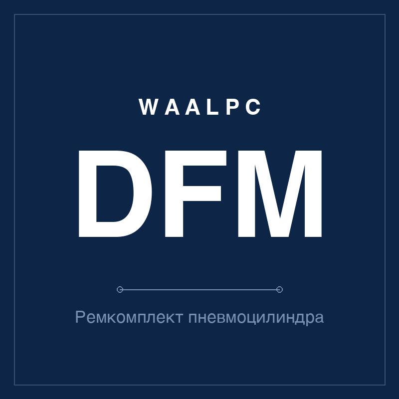 Ремкомплект (уплотнения) пневмоцилиндра DFM WAALPC DFM-KIT