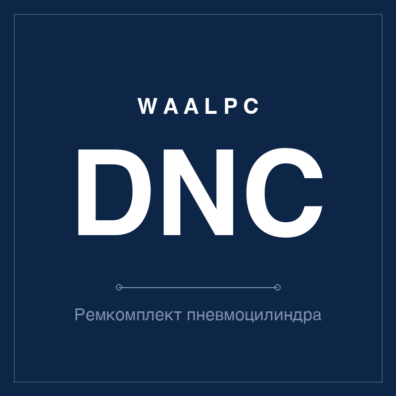 Ремкомплект (уплотнения) пневмоцилиндра DNC WAALPC DNC-KIT