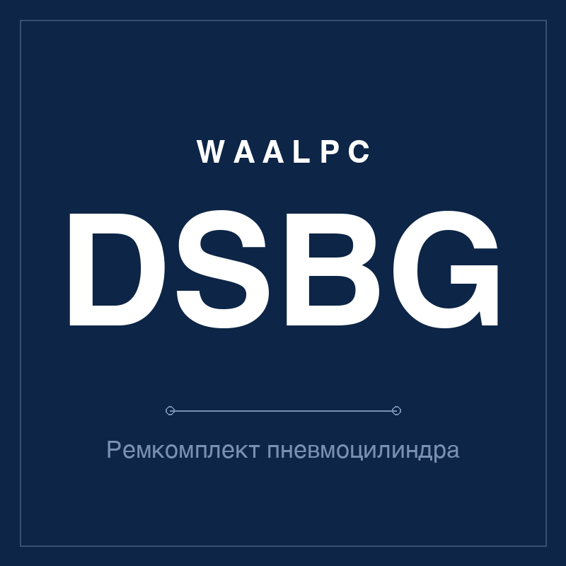Ремкомплект (уплотнения) пневмоцилиндра DSBG WAALPC DSBG-KIT