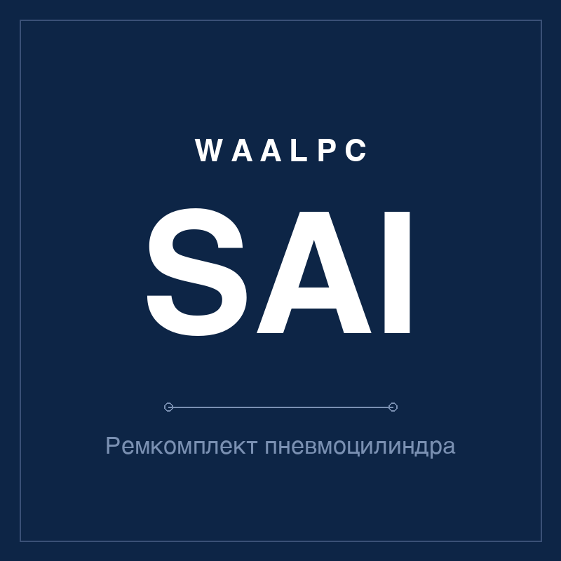 Ремкомплект (уплотнения) пневмоцилиндра SAI WAALPC SAI-KIT