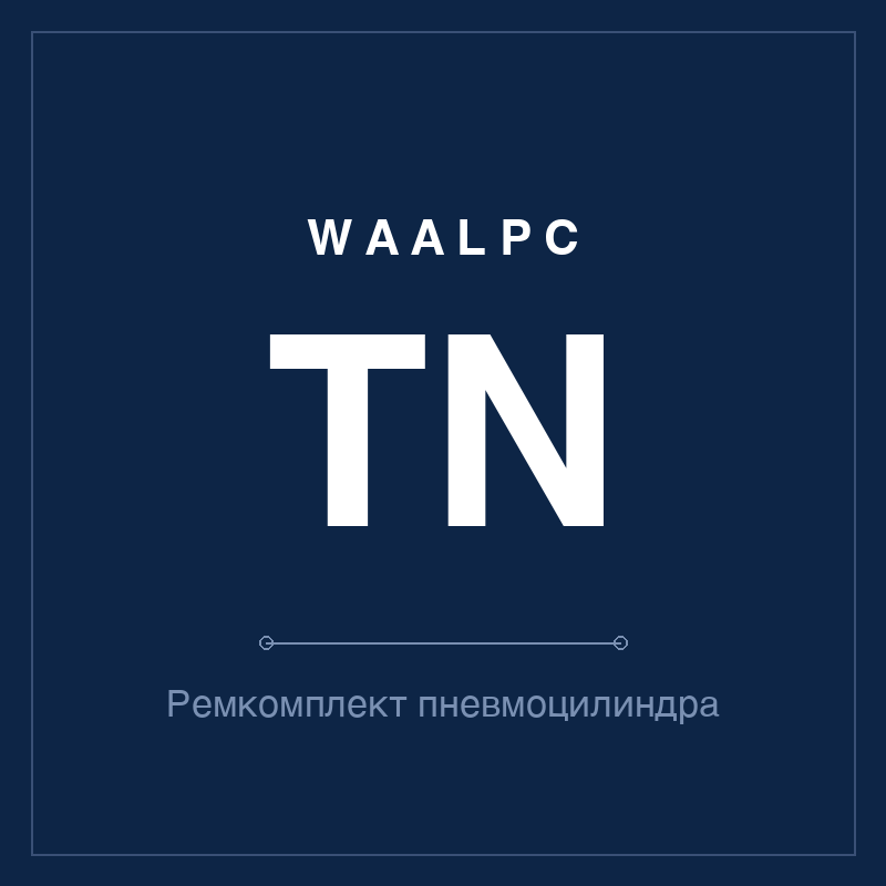 Ремкомплект (уплотнения) пневмоцилиндра TN WAALPC TN-KIT