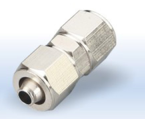 Фитинг цельнолатунный быстрозажимной TK-PU (муфта) WAALPC TK-PU