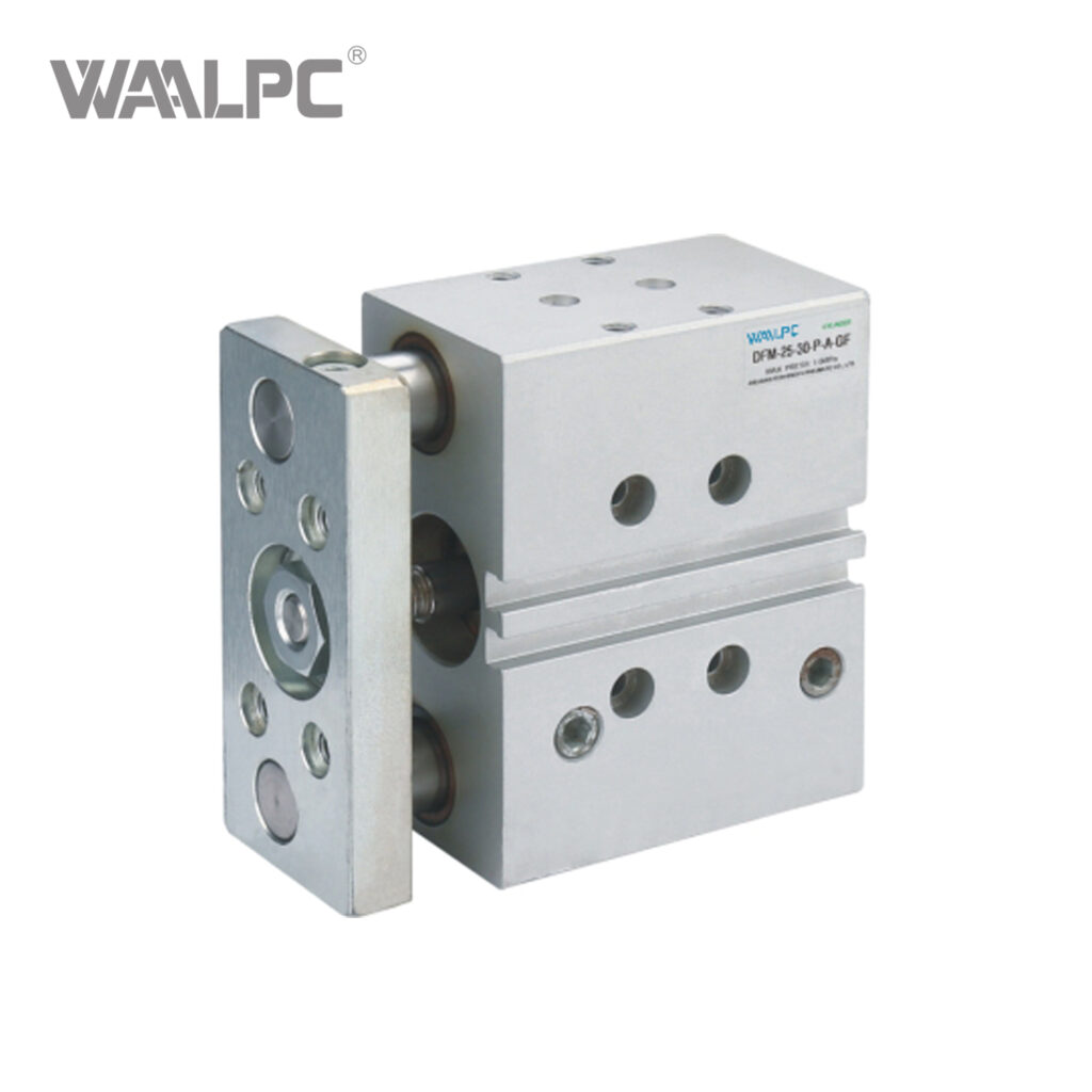 Пневмоцилиндр с направляющей DFM — с двумя направляющими штангами, защита от вращения WAALPC DFM