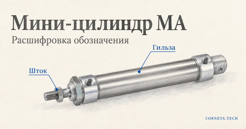 Мини-цилиндры MA из нержавеющей стали: расшифровка кода и совместимый аналог AirTAC