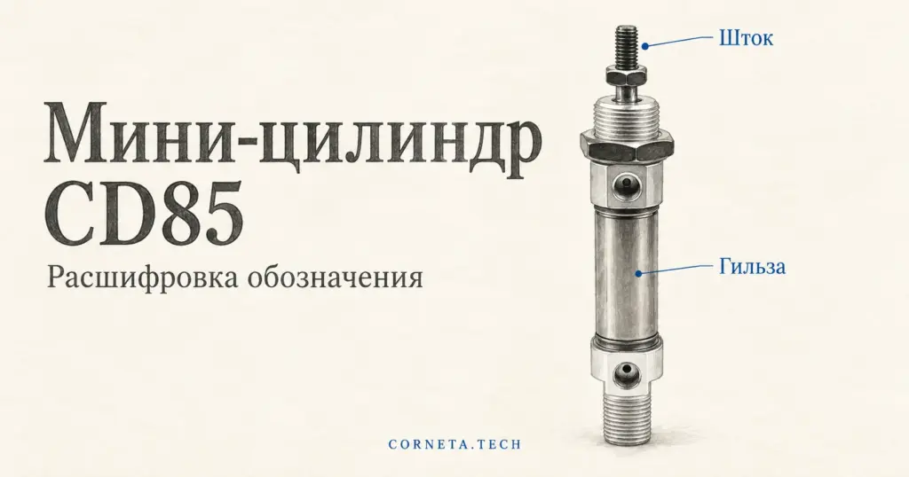 Мини-цилиндры CD85 из нержавеющей стали: расшифровка кода SMC C85 и совместимый аналог