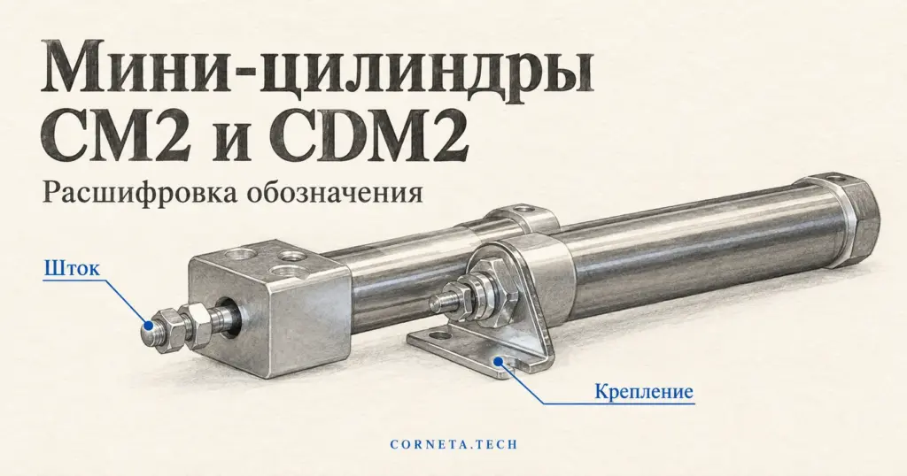 Мини-цилиндры CM2 и CDM2 из нержавеющей стали: расшифровка кода SMC и подтверждённые пары