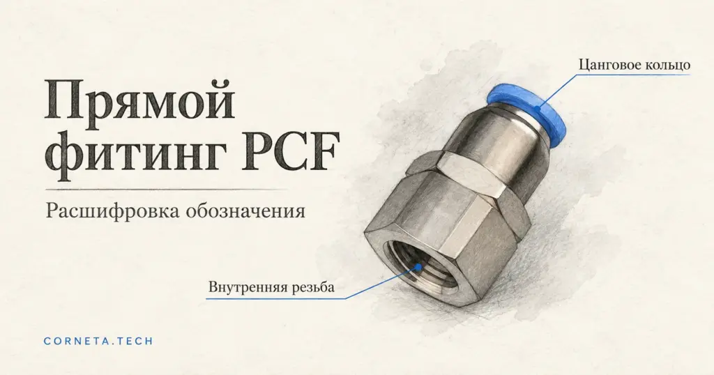 Фитинг PCF AirTAC: расшифровка кода и совместимый аналог AirTAC GPCF