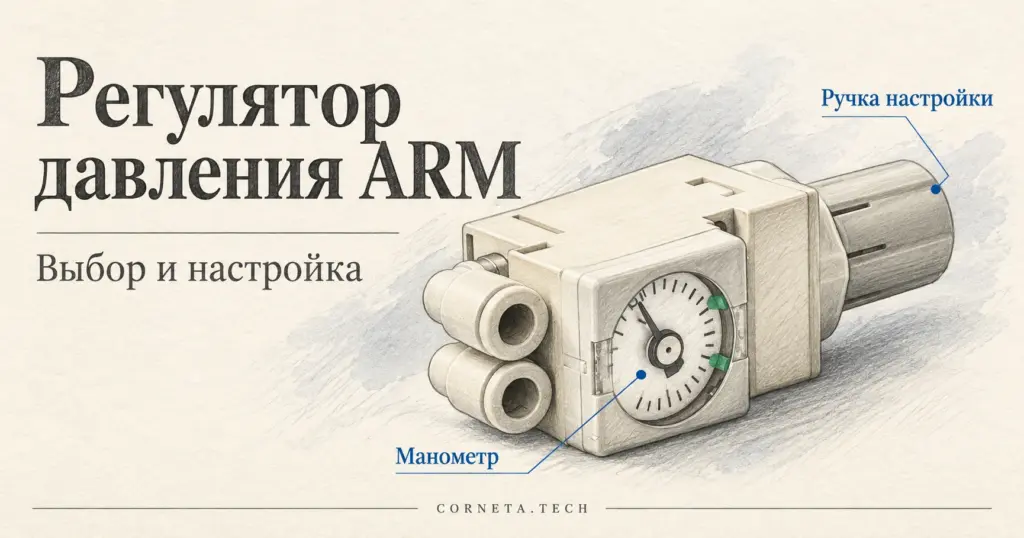 SMC ARM — регулятор давления с манометром: совместимый аналог