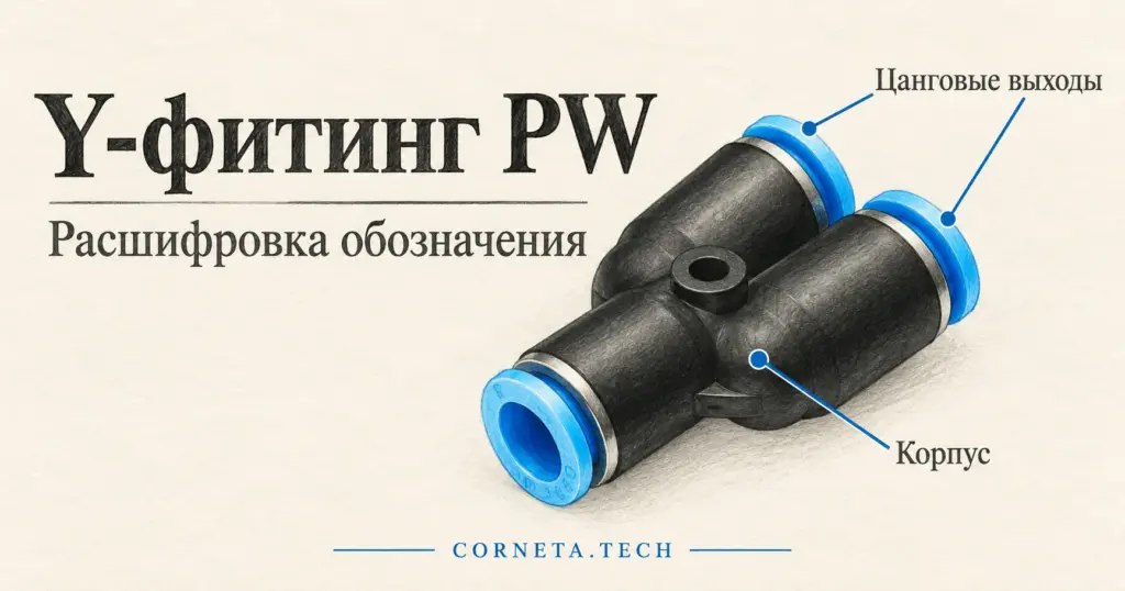 Фитинг PW AirTAC: расшифровка кода и совместимый аналог PYW