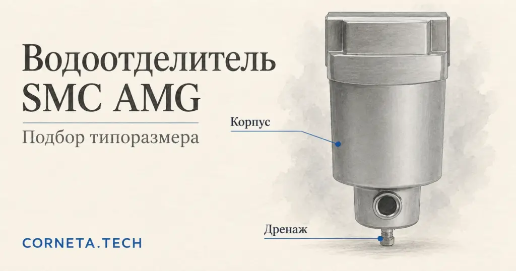 SMC AMG — водоотделитель: как подобрать типоразмер