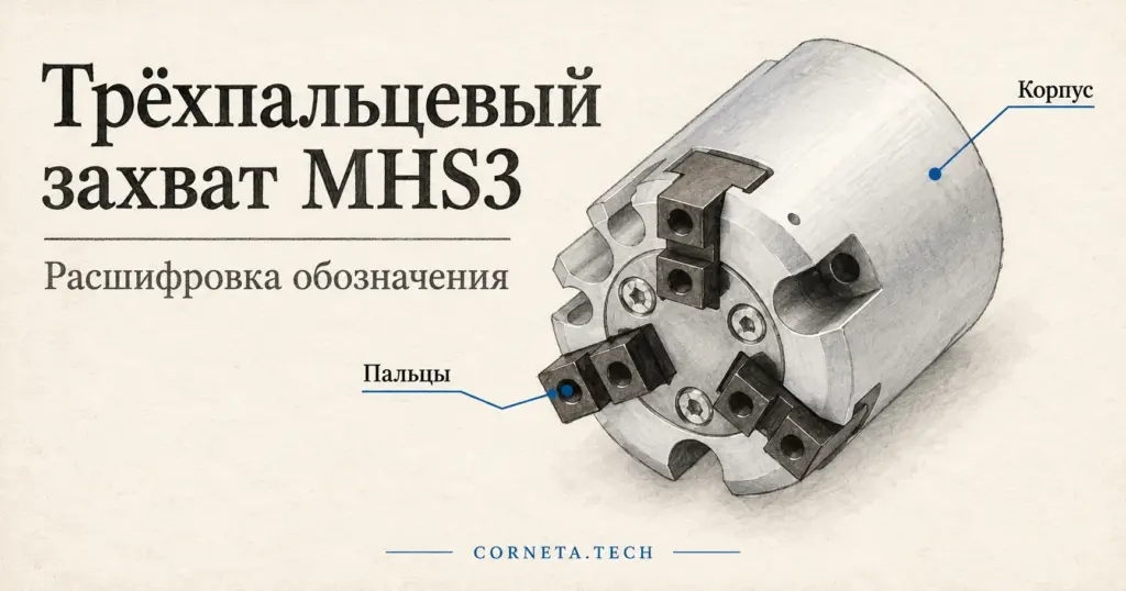 SMC MHS3: трёхпальцевый захват, расшифровка кода и совместимый аналог